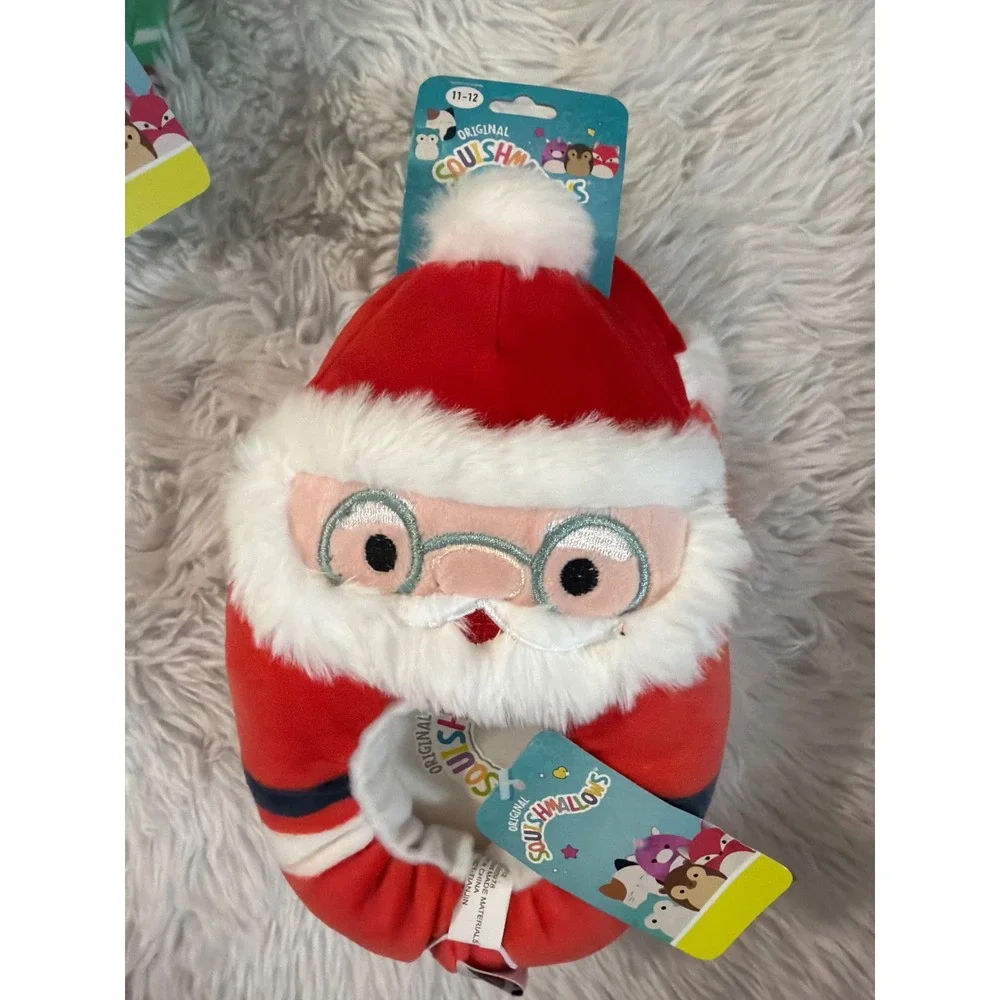 Kellytoy Squishmallows Slippers Kids Size 11-12 Holiday Christmas Squishmallow